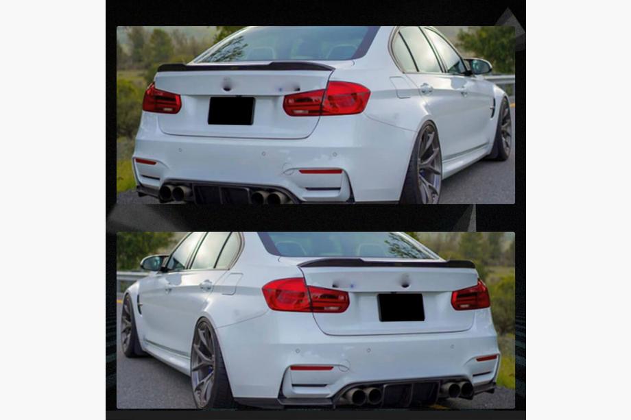 BMW 3. sērija F30/F31 2012–2019 Spoileris PSM-Style V4 (F30/F80, oglekļa šķiedra) Foto 2