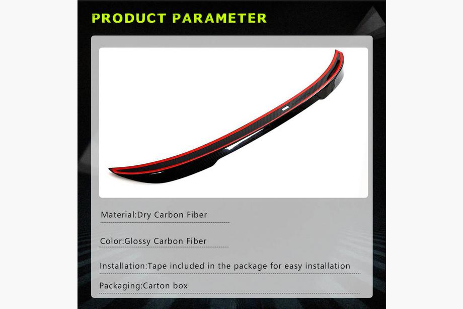 BMW 3. sērija F30/F31 2012–2019 Spoileris PSM-Style V4 (F30/F80, oglekļa šķiedra) Foto 6