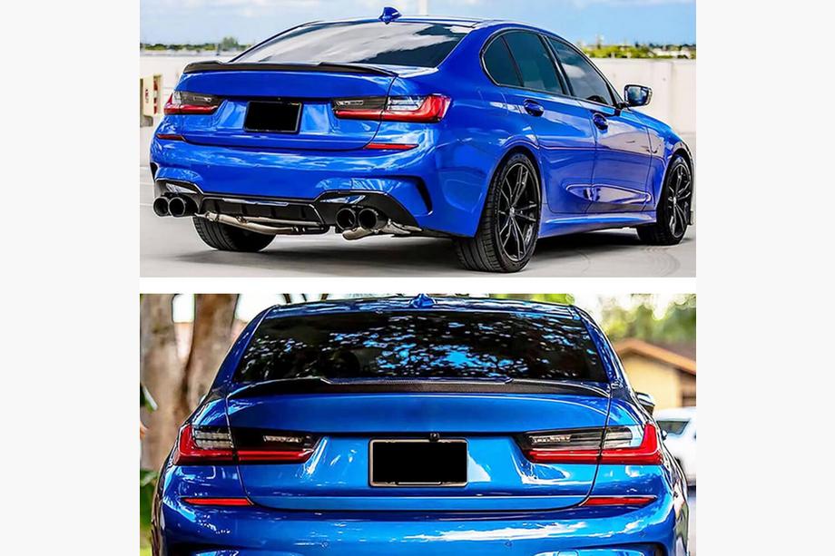 BMW 3. sērija G20/G21 2018– Spoileris V5 (G20/G80, oglekļa šķiedra) Foto 2
