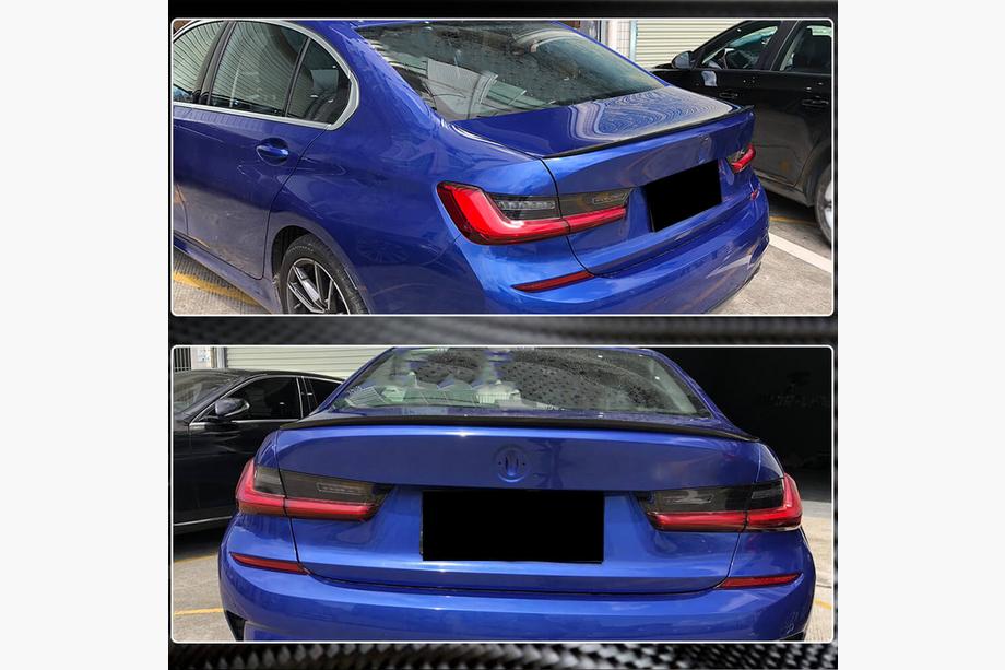 BMW 3. sērija G20/G21 2018– Bagāžnieka vāka spoileris, oglekļa šķiedra V20 (SD) Foto 3
