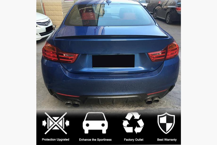 BMW 4 sērija F32/F33/F36 2012–2020 Bagāžnieka vāka spoileris FRP V9 (Coupe) Image