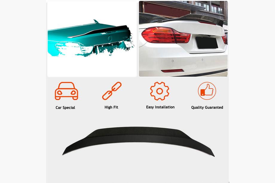 BMW 4 sērija F32/F33/F36 2012–2020 Spoileris V2 (F33/F83, oglekļa šķiedra) Foto 2