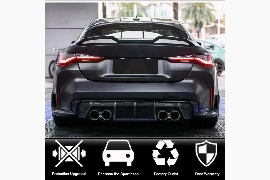 BMW 4. sērija G22/23/26 2020– Spoileris V2 (G22/G82, oglekļa šķiedra) Foto 2