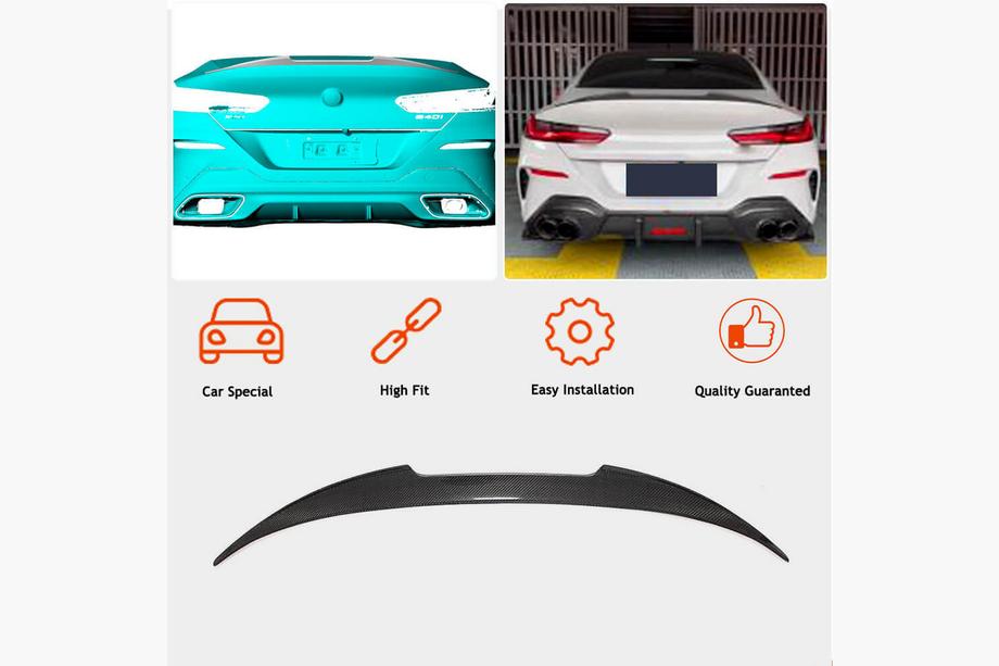 BMW 8. sērija G14/G15/G16 2018– M4 stila spoilers (G16/F93, oglekļa šķiedra) Foto 2
