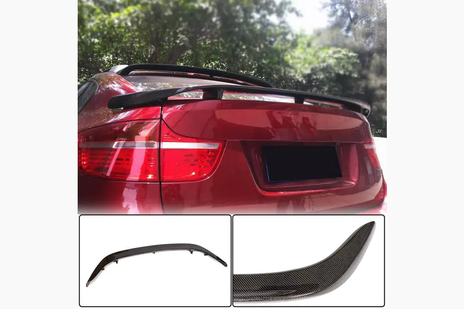 BMW X6 E71 2008–2014 Spoileris V2 (oglekļa šķiedra) Image