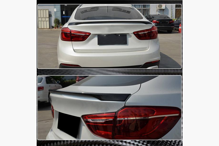BMW X6 F16 2014–2019 Bagāžnieka vāka spoileris Carbon V3 Foto 3