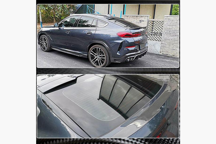 BMW X6 G06 2019–2027 Bagāžnieka vāka spoilers Karbons V2 Foto 6