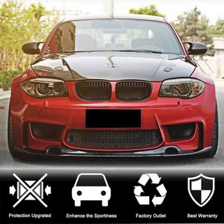Priekšējā bampera lūpa Lip V2 (1M E82, karbons) BMW 1. sērija E81/E82/E87/E88 2004–2011 foto 2
