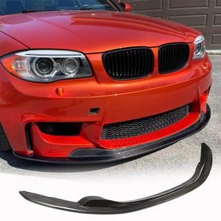 Priekšējā bampera lūpa Lip V1 (1M E82, oglekļa šķiedra) BMW 1. sērija E81/E82/E87/E88 2004–2011 foto 1