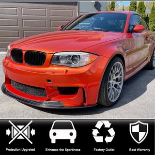 Priekšējā bampera lūpa Lip V1 (1M E82, oglekļa šķiedra) BMW 1. sērija E81/E82/E87/E88 2004–2011 foto 2