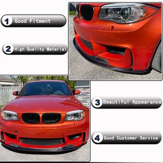 Priekšējā bampera lūpa Lip V1 (1M E82, oglekļa šķiedra) BMW 1. sērija E81/E82/E87/E88 2004–2011 foto 3