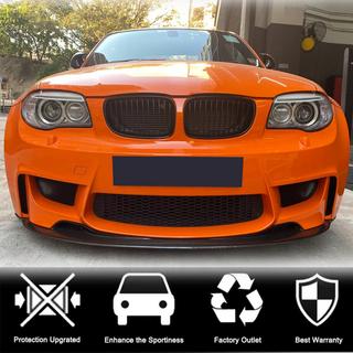 Priekšējā bampera lūpa Lip V1 (1M E82, oglekļa šķiedra) BMW 1. sērija E81/E82/E87/E88 2004–2011 foto 4