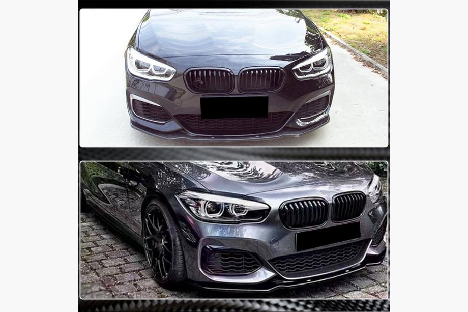 BMW 1. sērija F20/F21 2011–2019 Priekšējā bampera lūpa (splitteris) FRP V2 (2016-2019, M-Sport) Foto 3