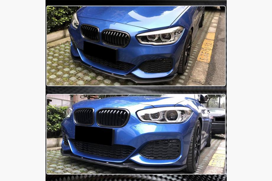 BMW 1. sērija F20/F21 2011–2019 Priekšējā bampera lūpa (splitteris) FRP V2 (2016-2019, M-Sport) Foto 4
