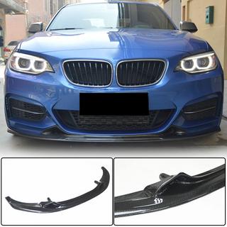 Priekšējā bampera lūpas spoileris V1 (F22/F23 M-Sport, oglekļa šķiedra) BMW 2. sērija F22/F23 2014–2021 foto 1