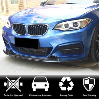 Priekšējā bampera lūpas spoileris V1 (F22/F23 M-Sport, oglekļa šķiedra) BMW 2. sērija F22/F23 2014–2021 foto 2