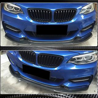 Priekšējā bampera lūpas spoileris V1 (F22/F23 M-Sport, oglekļa šķiedra) BMW 2. sērija F22/F23 2014–2021 foto 3