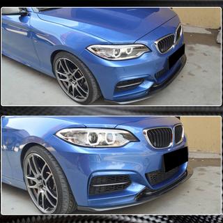 Priekšējā bampera lūpas spoileris V1 (F22/F23 M-Sport, oglekļa šķiedra) BMW 2. sērija F22/F23 2014–2021 foto 4