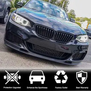 Priekšējā bampera lūpa V2 (F22/23 M-Sport, oglekļa šķiedra) foto 3