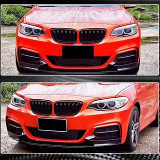 Priekšējā bampera lūpa V2 (F22/23 M-Sport, oglekļa šķiedra) foto 4