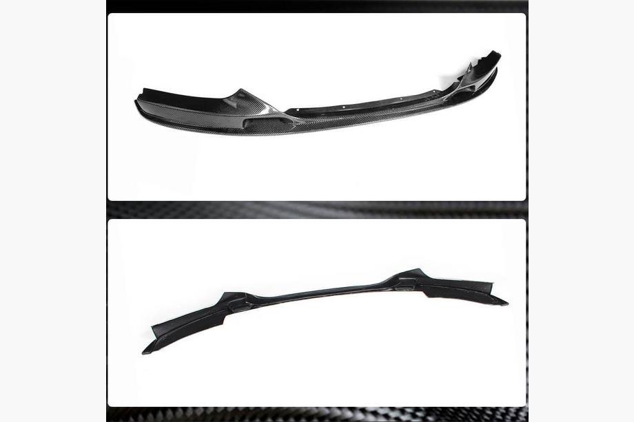 BMW 2. sērija F22/F23 2014–2021 Priekšējā bampera lūpa V2 (F22/23 M-Sport, oglekļa šķiedra) Foto 5