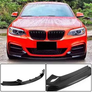 Priekšējā bampera lūpa V3 (F22/23 M-Sport, oglekļa šķiedra) foto 1