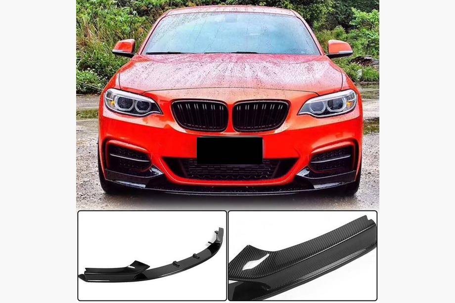 BMW 2. sērija F22/F23 2014–2021 Priekšējā bampera lūpa V3 (F22/23 M-Sport, oglekļa šķiedra) Image