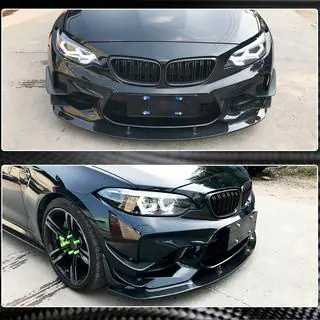 Priekšējā bufera lūpa Lip V6 (F87 M2, oglekļa šķiedra) foto 3