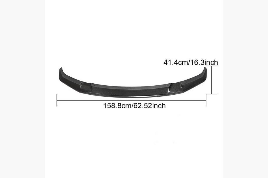 BMW 2. sērija F22/F23 2014–2021 Priekšējā bampera lūpa Lip V1 (F87 M2 Competition, oglekļa šķiedra) Foto 6