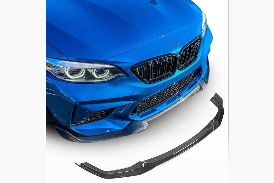 BMW 2. sērija F22/F23 2014–2021 Priekšējā bampera lūpa Lip V3 (F87 M2 Competition, oglekļa šķiedra) Image