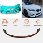 BMW 2. sērija F22/F23 2014–2021 Priekšējā bampera lūpa Lip V4 (F87 M2 Competition, oglekļa šķiedra) foto 2