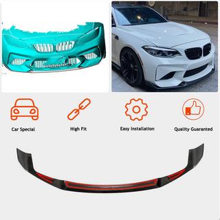 Priekšējā bampera lūpa Lip V4 (F87 M2 Competition, oglekļa šķiedra) BMW 2. sērija F22/F23 2014–2021 foto 2