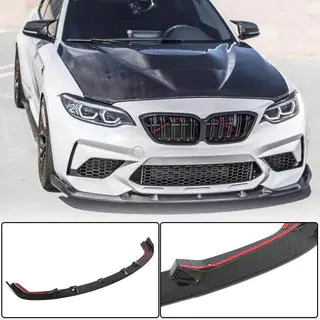 Priekšējā bampera lūpas spoileris Lip V5 (F87 M2 Competition, karbons) foto 1