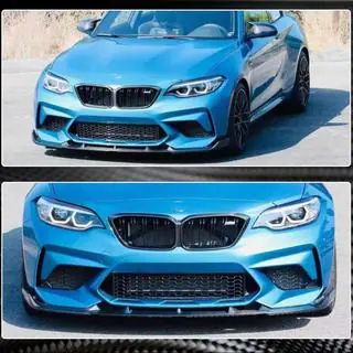 Priekšējā bampera lūpas spoileris Lip V5 (F87 M2 Competition, karbons) foto 4