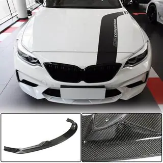 Priekšējā bampera lūpa Lip V6 (F87 M2 Competition, oglekļa šķiedra) foto 1