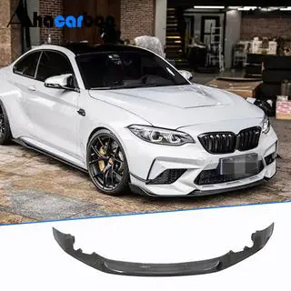 Priekšējā bampera lūpa Lip V2 (F87 M2 Competition, oglekļa šķiedra) foto 1