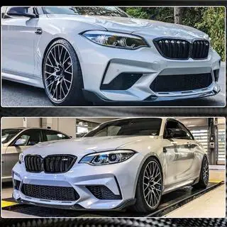 Priekšējā bampera lūpa Lip V2 (F87 M2 Competition, oglekļa šķiedra) foto 2