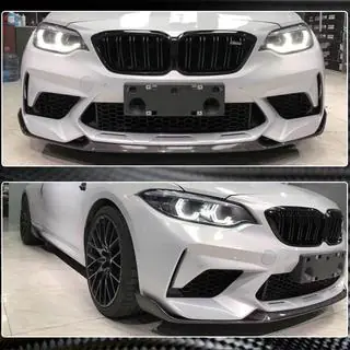 Priekšējā bampera lūpa Lip V2 (F87 M2 Competition, oglekļa šķiedra) foto 3