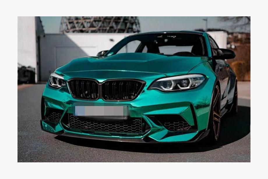 BMW 2. sērija F22/F23 2014–2021 Priekšējā bampera lūpa Lip V2 (F87 M2 Competition, oglekļa šķiedra) Foto 7