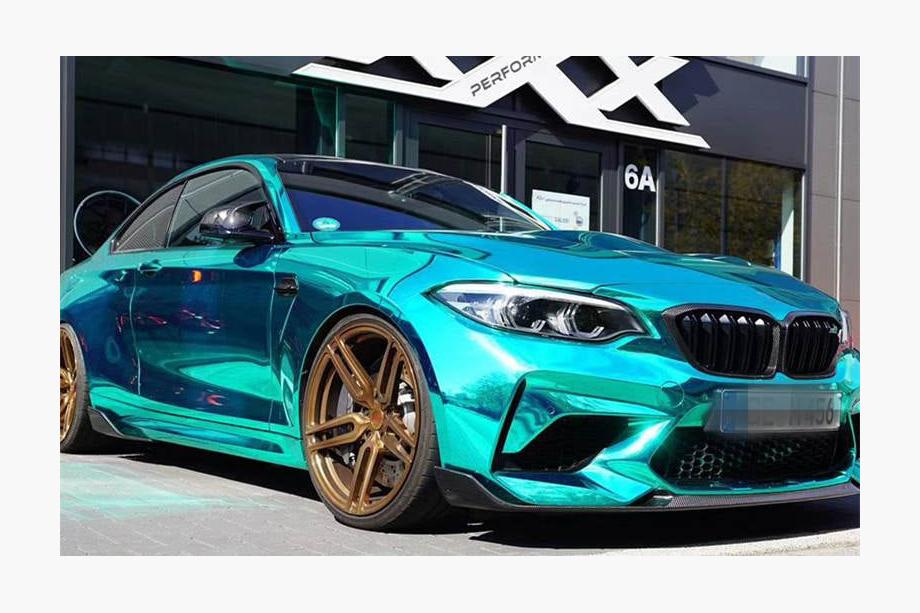 BMW 2. sērija F22/F23 2014–2021 Priekšējā bampera lūpa Lip V2 (F87 M2 Competition, oglekļa šķiedra) Foto 8