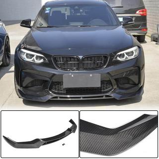Priekšējā bampera lūpa Lip V2 (F87 M2, oglekļa šķiedra) BMW 2. sērija F22/F23 2014–2021 foto 1