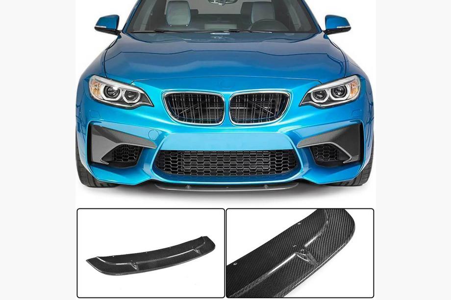 BMW 2. sērija F22/F23 2014–2021 Priekšējā bampera lūpa Lip V7 (F87 M2/M2C, oglekļa šķiedra) Image