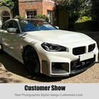 BMW 2. sērija G42 2021– Priekšējā bufera lūpas spoilers Lip V1 (G87, oglekļa šķiedra) foto 3