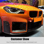 BMW 2. sērija G42 2021– Priekšējā bufera lūpas spoilers Lip V1 (G87, oglekļa šķiedra) foto 9