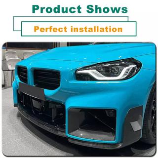 Priekšējā bufera lūpas spoilers Lip V1 (G87, oglekļa šķiedra) BMW 2. sērija G42 2021– foto 2