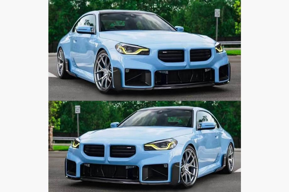 BMW 2. sērija G42 2021– ABS priekšējā bufera lūpa V3 (G87) Foto 2