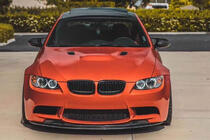 BMW 3. sērija E92/E93 2006–2013 Priekšējā bampera lūpas spoileris Lip Hamman-Style V1 (M3, oglekļa šķiedra) foto 2