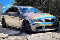 BMW 3. sērija E92/E93 2006–2013 Priekšējā bufera lūpa Lip V-Style (M3, oglekļa šķiedra) foto 3