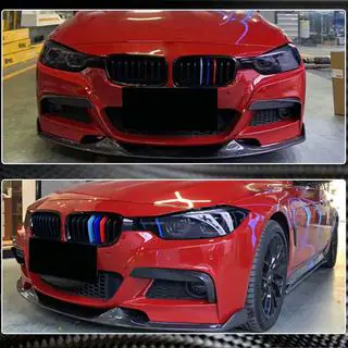 Priekšējā bampera lūpas uzlika Lip Mad-Style (F30 M-Sport, oglekļa šķiedra) foto 3