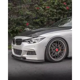 Priekšējā bampera lūpa Lip V-Style (F30 M-Sport, oglekļa šķiedra) foto 3